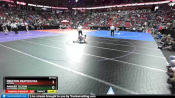 D1-132 lbs Champ. Round 1 - Preston Kratochvill, Holmen vs Parker Olson, Sun Prairie East/West