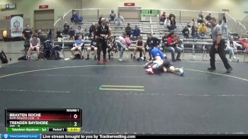 140 lbs Round 1 (4 Team) - Trenden Bayshore, SAW vs Braxten Roche, Elite Athletic Club