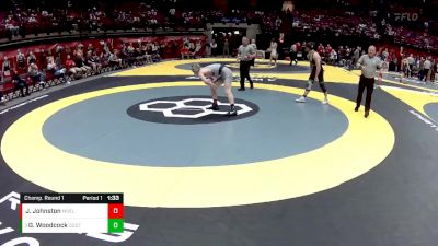 D1-157 lbs Champ. Round 1 - Grayson Woodcock, Dub. Coffman vs Jared Johnston, Moeller