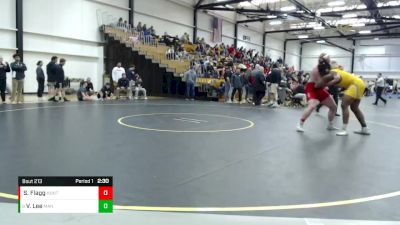 285 lbs Cons. Round 2 - Victor Lee, Manchester vs Steven Flagg, Huntingdon College