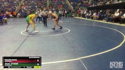 1A 160 lbs Quarterfinal - Kaleb Davis, Rosewood vs Isaac Stoker, Alleghany