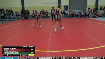 110 lbs Cons. Semi - Mathias Liepold, Flat Earth Wrestling Club vs Rylan Kujawa, Becker