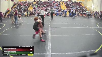 80 lbs Cons. Semi - James Landers, Eastside Youth Wrestling vs Parker Moore, Hard Rock