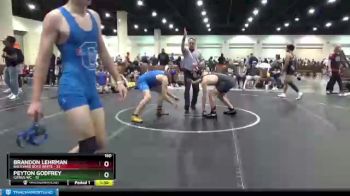 160 lbs Round 6 (8 Team) - Brandon Lehrman, Backyard Boyz White vs Peyton Godfrey, Citrus WC