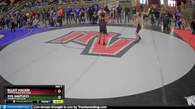 62 lbs Cons. Round 2 - Syd Santucci, Cowboy Mat Club vs Elliot Mackin, Myrtle Point Mat Club