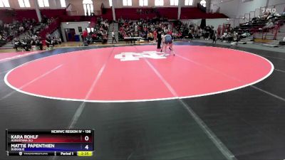 136 lbs Cons. Round 2 - Mattie Papenthien, Dubuque vs Kara Rohlf, Augustana (IL)