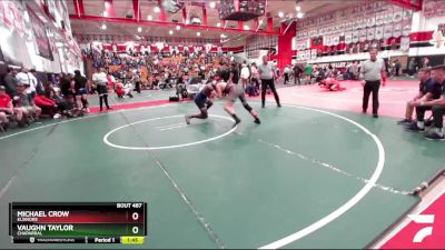 220 lbs Quarterfinal - Vaughn Taylor, Chaparral vs Michael Crow, Elsinore