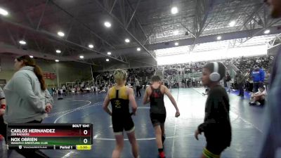 82 lbs Quarterfinal - Nox Obrien, Wasatch Wrestling Club vs Carlos Hernandez, 208 Badgers