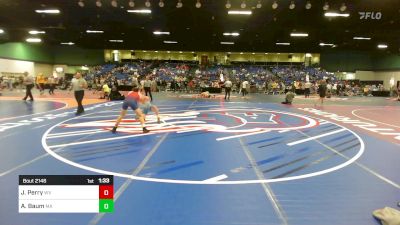 132 lbs Round Of 64 - Jacob Perry, WV vs Aidan Baum, MA