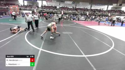 98 lbs Quarterfinal - Malaki Henderson, Westside WC vs Lex Meadows, Fort Lupton