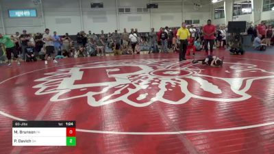 60-J lbs Quarterfinal - Mysta Brunson, PA vs Pierce Davich, OH