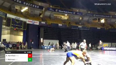 157 lbs Consolation - Alex Hornfeck, West Virginia vs Taleb Rahmani, Pittsburgh