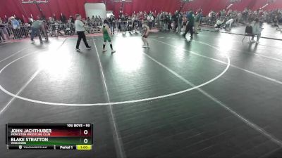 93 lbs Semifinal - John Jachthuber, Princeton Wrestling Club vs Blake Stratton, Wisconsin