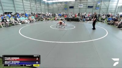 120 lbs Round 1 (8 Team) - Tyler Herring, Georgia BLACK vs Brady Bowers, Pennsylvania Red