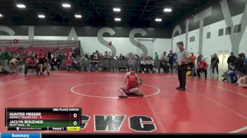 80 lbs Placement Matches (8 Team) - Jaclyn Bouzakis, Beast Mode vs Hunter Meeker, Burnett Trained (OH)