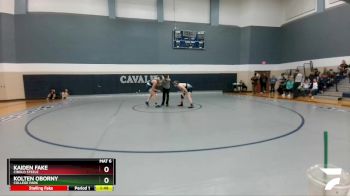 157 lbs Round 5 - Kolten Oborny, College Park vs Kaiden Fake, Cibolo Steele