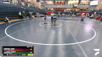 114 lbs Cons. Round 3 - Tierney King, Plano West (Girls) vs Lauren Garst, Prosper (Girls)