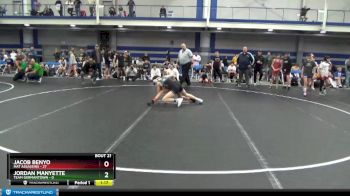92 lbs Round 6 (8 Team) - Jacob Benyo, Mat Assassins vs Jordan Manyette, Team Germantown