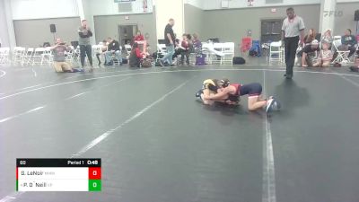 60 lbs Round 4 - Patrick O`Neill, Virginia Patriots vs Graham LeNoir, Midlothian Miners Wrestling Club