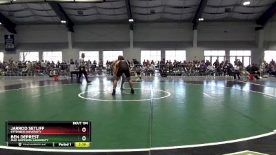 197 lbs Quarterfinal - Ben DePrest, Ohio Northern University vs Jarrod Setliff, Otterbein University