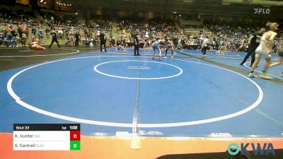 98 lbs Round Of 16 - Kameron Hunter, Division Bell Wrestling vs Skylar Cantrell, Cleveland Take Down Club