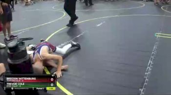 67 lbs Semis & 1st Wrestleback (8 Team) - Breckin Wittenburg, Team Iowa Blue vs Trevor Cole, Steel Valley