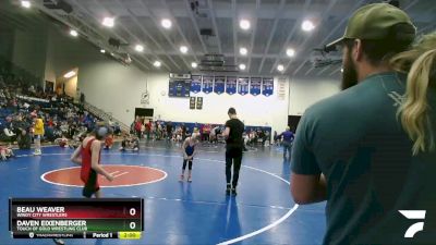 71 lbs 3rd Place Match - Beau Weaver, Windy City Wrestlers vs Daven Eixenberger, Touch Of Gold Wrestling Club