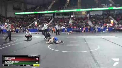 64 lbs Quarterfinal - Evan Weinman, Phillipsburg vs Cauy Siale, Chaparral