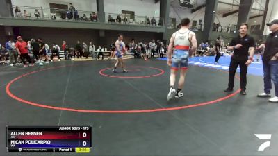 175 lbs Champ. Round 1 - Allen Hensen, AK vs Micah Policarpio, WA