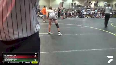 140 lbs Semis & 1st Wrestleback (8 Team) - Holden Huhn, Team Gotcha vs Noah Fields, Indiana Outlaws