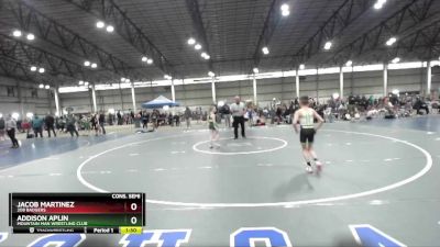 63 lbs Cons. Semi - Jacob Martinez, 208 Badgers vs Addison Aplin, Mountain Man Wrestling Club