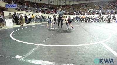 85 lbs Consi Of 16 #2 - Waylon Wright, Weatherford Youth Wrestling vs Klay Adams, Miami Takedown Club