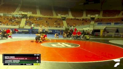 D3-215 lbs Quarterfinal - Seth Dees, American Leadership Academy - QC vs Cayden Gibson, Arizona College Prep
