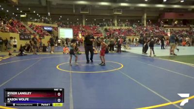 63 lbs Semifinal - Ryker Langley, IA vs Kason Wolfe, OK