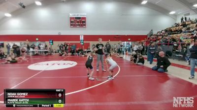 58-61 lbs Round 4 - Marek Hatch, Platte Valley Jr WC vs Noah Gomez, Junior Bulldogs