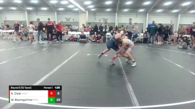 105 lbs Round 6 (10 Team) - Asher Cisar, Wolfpack WC vs Wes Baumgartner, Rebellion