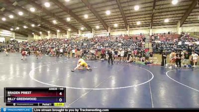 145 lbs Cons. Round 6 - Braden Priest, CA vs Billy Greenwood, CO