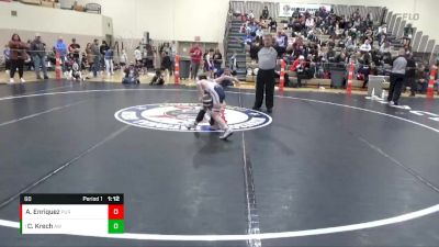 60 lbs Quarterfinal - Connor Krech, Anoka Wrestling vs Aidan Enriquez, Pursuit