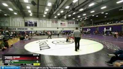 106 lbs Placement Matches (32 Team) - Tanner Crosby, Mt. Spokane vs Crew Lambro, Tahoma 1