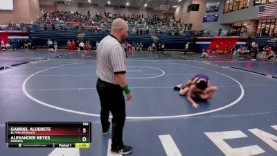 150 lbs Cons. Semi - Alexander Reyes, Prosper vs Gabriel Alderete, El Paso Franklin