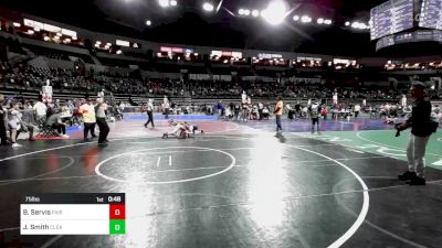 75 lbs Round Of 32 - Benjamin Servis, Fair Lawn vs James Smith, Clearview