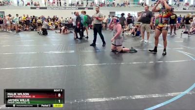 215 lbs Round 2 (6 Team) - Malik Wilson, BHWC Florida Supreme vs Jayden Willis, Finger Lakes Elite