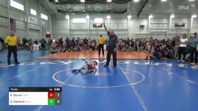 50 lbs Final - Kai Burns, Team Palmetto vs Brady Radford, Ares Wrestling Club