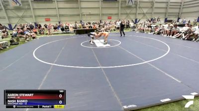 160 lbs Round 2 (8 Team) - Aaron Stewart, Illinois vs Nash Banko, Wisconsin Red