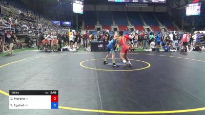 106 lbs Cons 8 #2 - Damian Moreno, Arizona vs Erik Egstad, Missouri