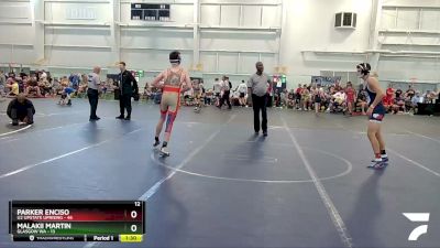 130 lbs Round 2 (6 Team) - Parker Enciso, U2 Upstate Uprising vs Malakii Martin, Glasgow WA