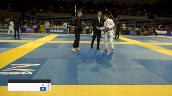 ARIAN DE MELO MACÊDO vs FAUSTO NAHUEL GODOY SIMEONE 2019 Pan Jiu-Jitsu IBJJF Championship