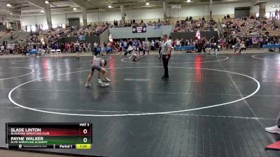 95 lbs Quarterfinal - Slade Linton, Blackman Wrestling Club vs Payne Walker, Elite Wrestling Academy