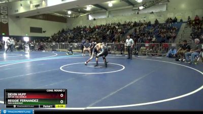 106 lbs Cons. Round 2 - Reggie Fernandez, San Gorgonio vs Devin Huff, Rim Of The World