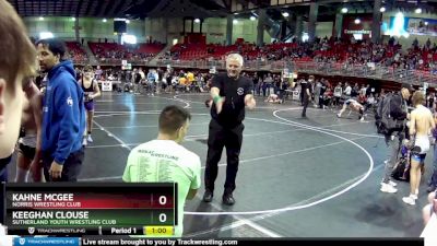 132 lbs Champ. Round 1 - Keeghan Clouse, Sutherland Youth Wrestling Club vs Kahne Mcgee, Norris Wrestling Club